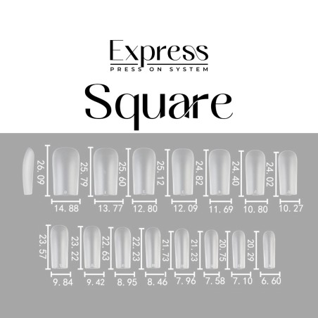 EXPRESS GEL TIPS 120PCS - 33 Nude Glitter Hearts