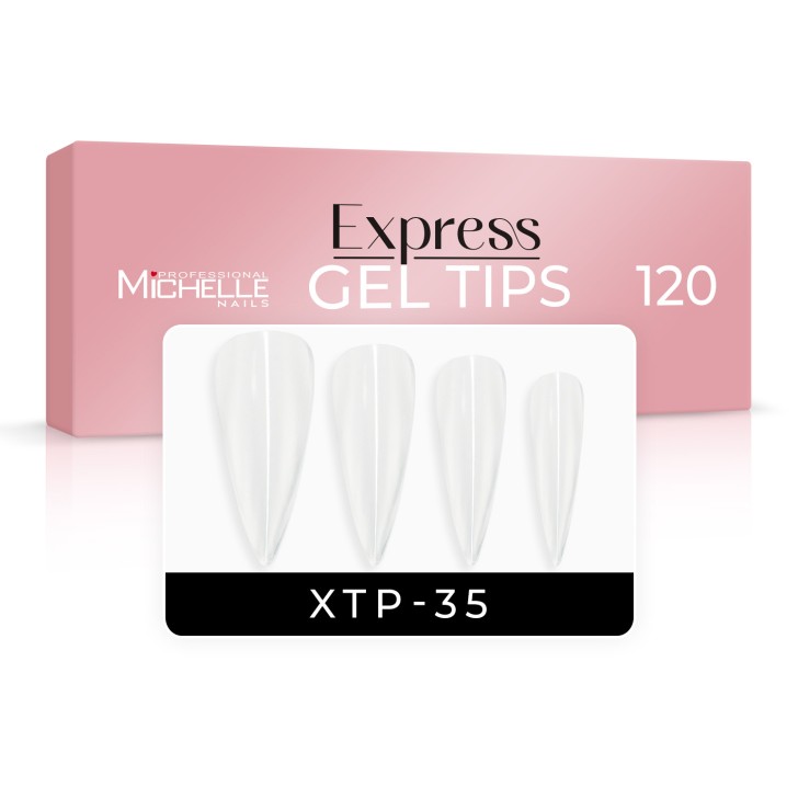 EXPRESS GEL TIPS 120 unidades - 35 transparentes
