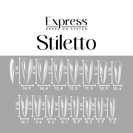 EXPRESS GEL TIPS 120PZ - 35 Trasparenti