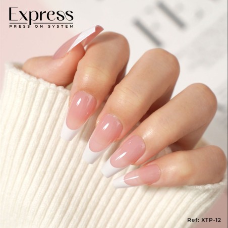 EXPRESS GEL TIPS 120PZ - 12 Natural French