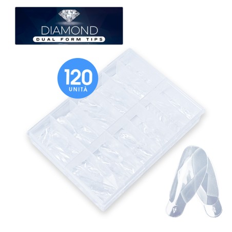 DIAMOND ACRYLGEL DUAL TIPS (DUAL SYSTEM FORMS) - 120PCS DIAMOND ACRYLGEL DUAL TIPS (DUAL SYSTEM FORMS) - 120PCS