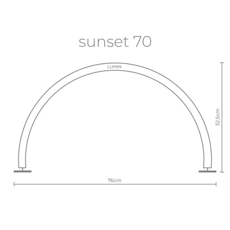 LAMPE LUMIN SUNSET 70 - WHITE STRASS