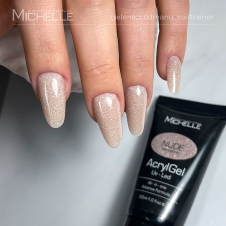Acrylgel MicroGlitter 30Ml - Nude
