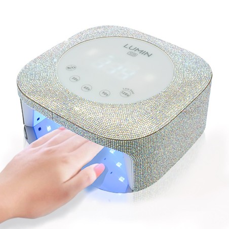 Lumin S9 White Strass Uv led LAMP 48W with Display , Timer , Automatic Sensor