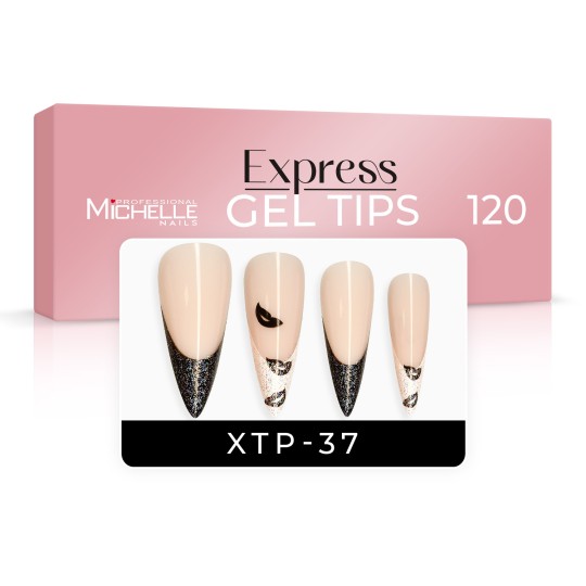 EXPRESS GEL TIPS 120 unidades - 37 diseños Skin French