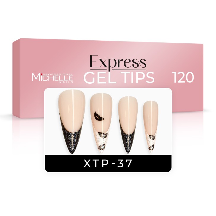 EXPRESS GEL TIPS 120 pièces - 37 motifs French Skin