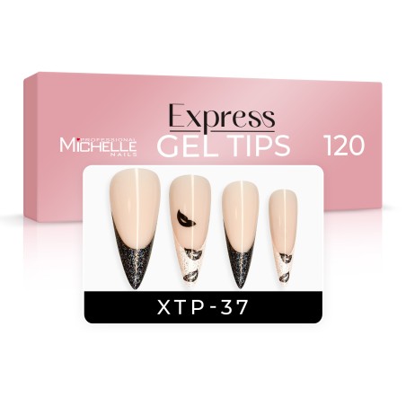 EXPRESS GEL TIPS 120 unidades - 37 diseños Skin French