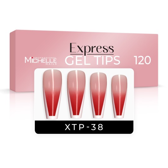 EXPRESS GEL TIPS 120 pièces - 38 motifs Nude French