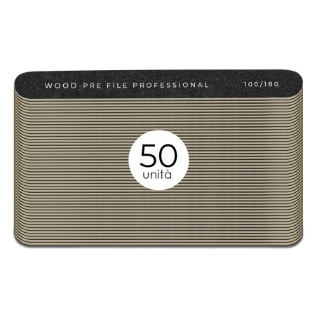 50x STRAIGHT WOODEN FILE 100/180