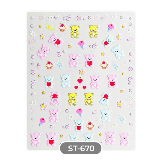 STICKERS AUTOCOLLANTS SAINT-VALENTIN - ST670