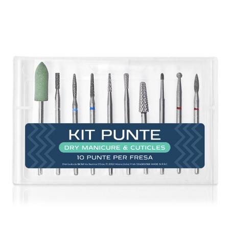 KIT PUNTE FRESA - 10 PUNTE REMOVE CARBIDE & CUTICLES 7 KIT PUNTE FRESA - 10 PUNTE REMOVE CARBIDE & CUTICLES 7