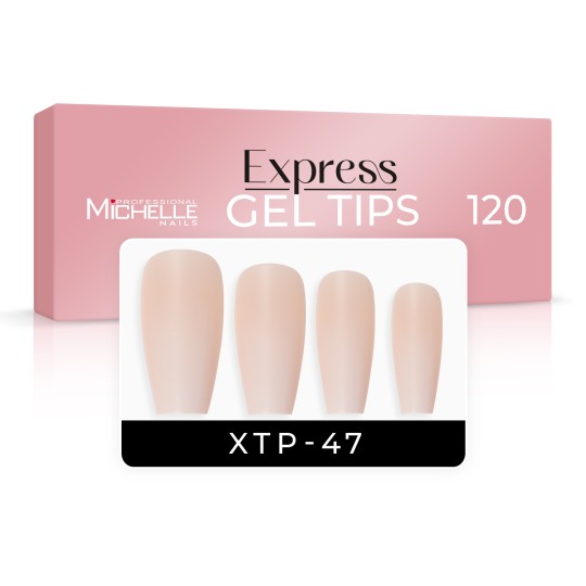 EXPRESS GEL TIPS 120PCS - 47 Ballerina Babyboomer Skin