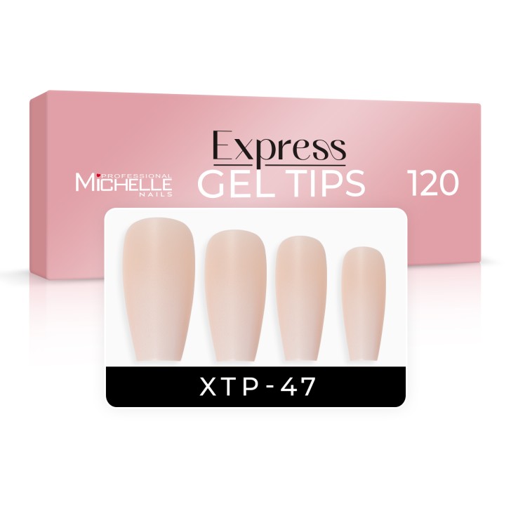 EXPRESS GEL TIPS 120PCS - 47 Ballerina Babyboomer Skin