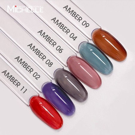 AMBER semi - permanent glass Effect Nail Polish-06