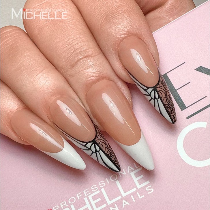 EXPRESS GEL TIPS 120 unidades - 36 diseños French Nude