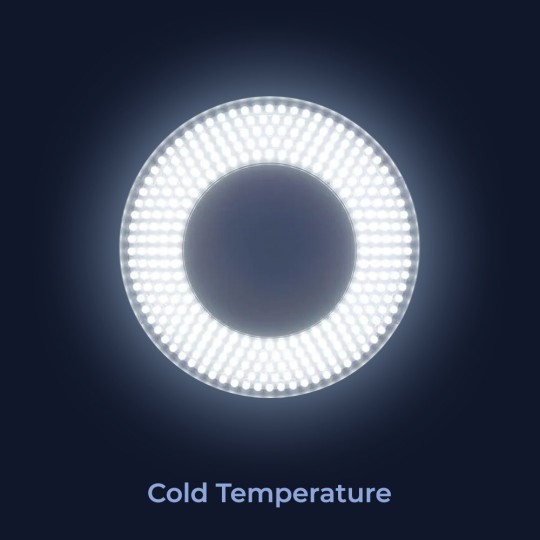 LAMPADA LED ALLUNGABILE RECLINABLE - CON BASE TONDA E LENTE DI INGRANDIMENTO - BLACK 2