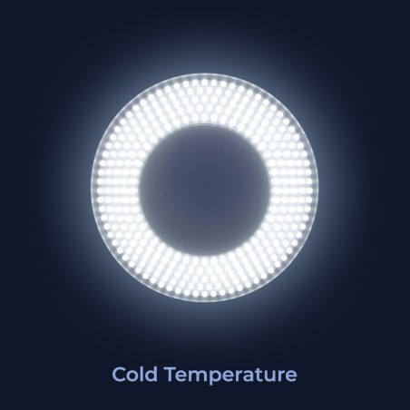 LAMPADA LED ALLUNGABILE RECLINABLE - CON BASE E LENTE DI INGRANDIMENTO