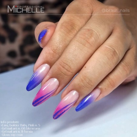 Gel Nail Art - 11 Fucsia Gel Nail Art - 11 Fucsia