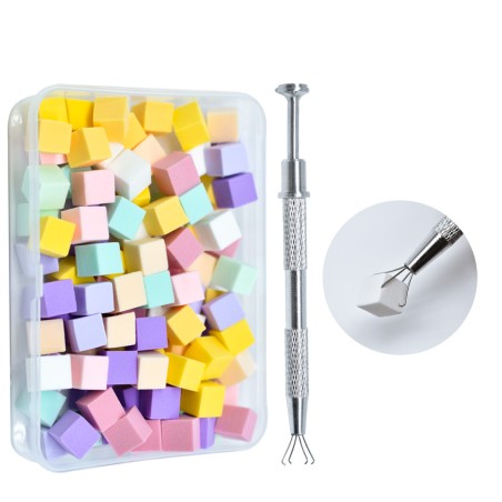 Boomer Sponge - Spugnette Babyboomer e pinza - Bianco