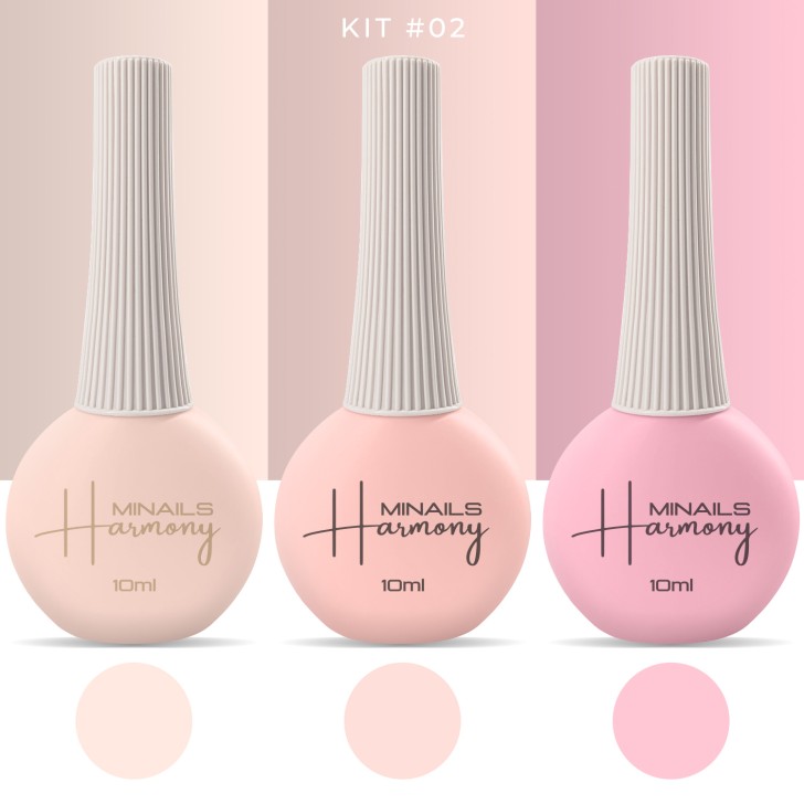 Esmalte de uñas semipermanente Harmony - Kit 02