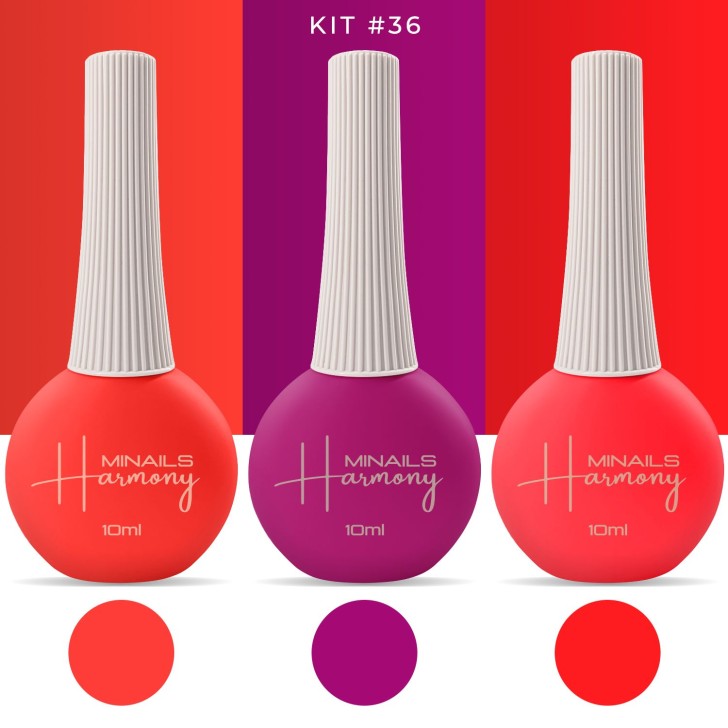 Esmalte de uñas semipermanente Harmony - Kit 36