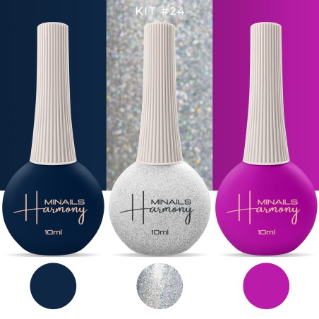 Esmalte de uñas semipermanente Harmony - Kit 24
