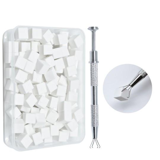 Boomer Sponge - Spugnette Babyboomer e pinza - Bianco