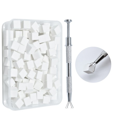 Boomer Sponge - Spugnette Babyboomer e pinza - White