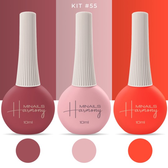 Vernis à ongles semi-permanent Harmony - Kit 55