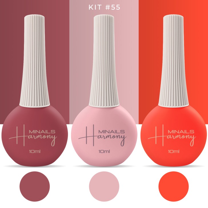 Vernis à ongles semi-permanent Harmony - Kit 55