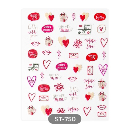 STICKERS AUTOCOLLANTS SAINT-VALENTIN - ST750