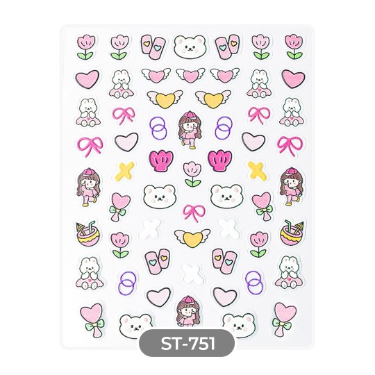 STICKERS AUTOCOLLANTS SAINT-VALENTIN - ST751