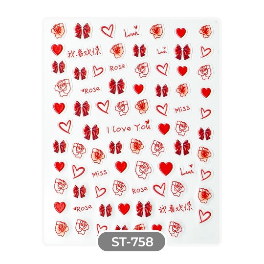 VALENTINE'S DAY STICKERS - ST758