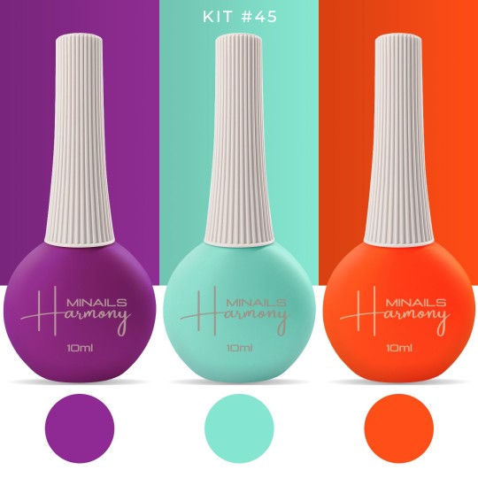 Esmalte de uñas semipermanente Harmony - Kit 45