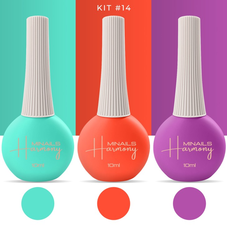 Harmony Semi-Permanent Nail Polish - Kit 14