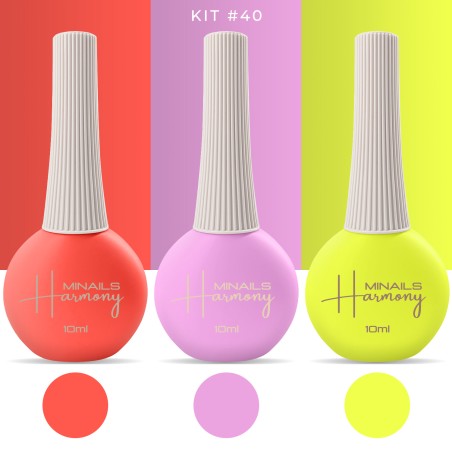 Esmalte de uñas semipermanente Harmony - Kit 40
