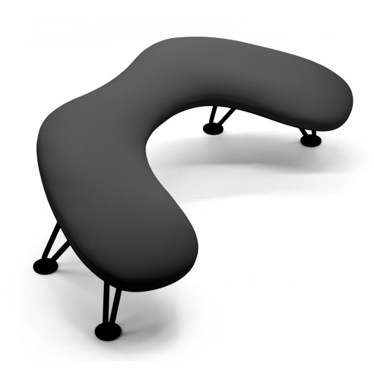 M-SHAPED INCLINED HAND REST SUPPORT - BLACK