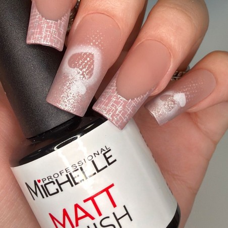 EXPRESS GEL TIPS 120PCS - 33 Nude Glitter Hearts