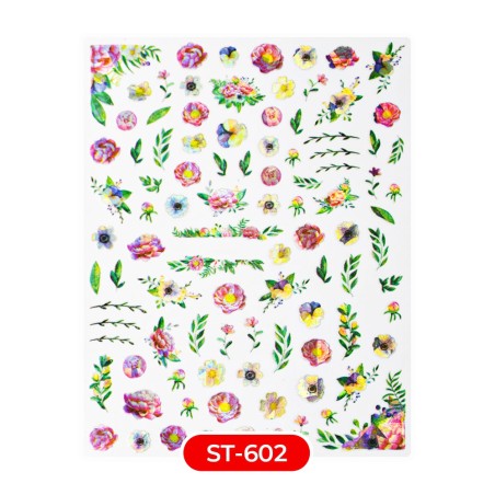 Stickers ST602 flores rosas