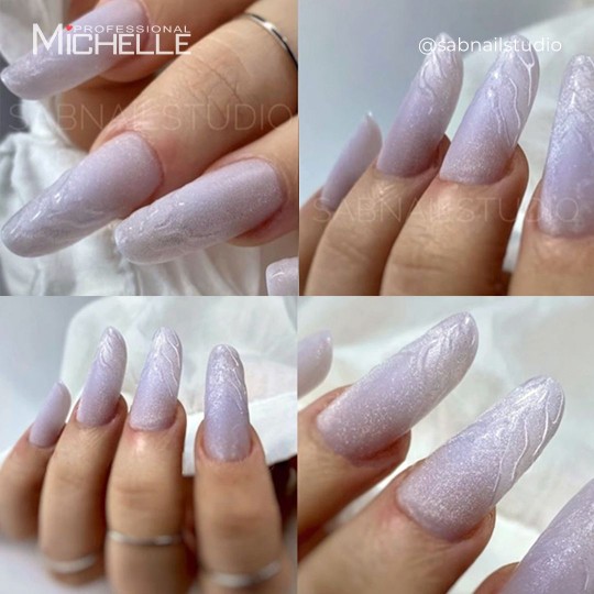 TWO-PHASE Ice gel - White Snow LILAC 15ML 2