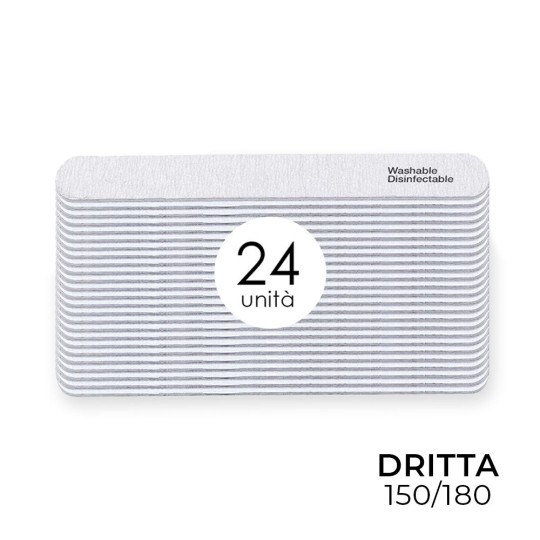 LIME DROITE LAVABLE HAUTE ABRASION 24X - Double face 150/180