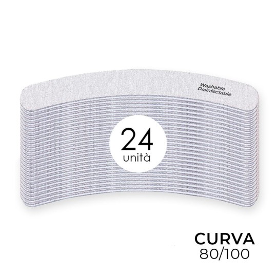 Lima curva lavable de 24x de alta abrasión - Double face 80/100