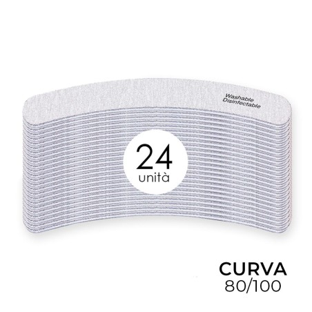 Lima curva lavable de 24x de alta abrasión - Double face 80/100