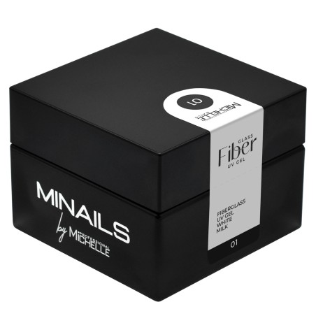 Gel de construction Fiberglass avec fibre de verre - 01 Milk White