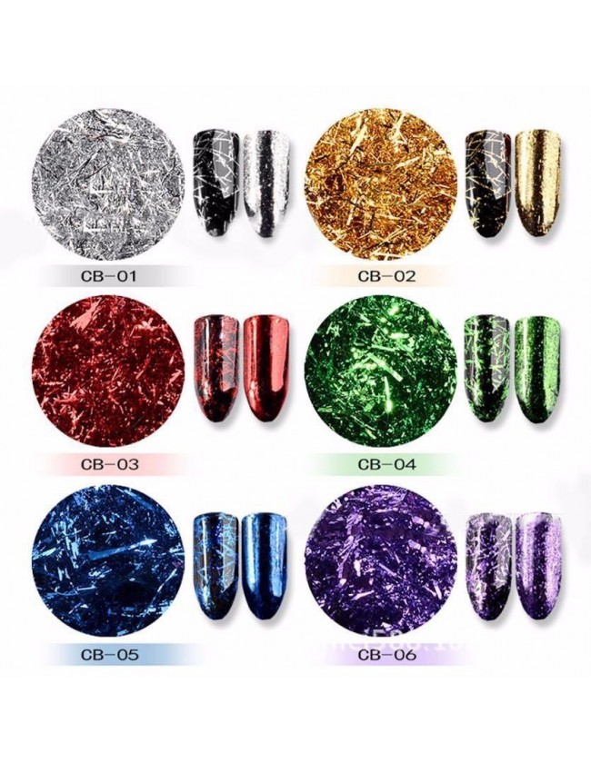 Nail art e decorazioni per unghie: Filamenti di colore Argento H120 FOIL- DECORAZIONI- FILI