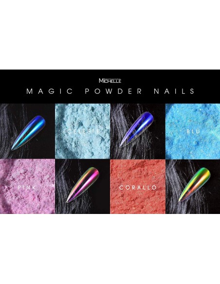 Nail art e decorazioni per unghie: Pigmento Magic Powder - BLU POLVERI - PIGMENTI