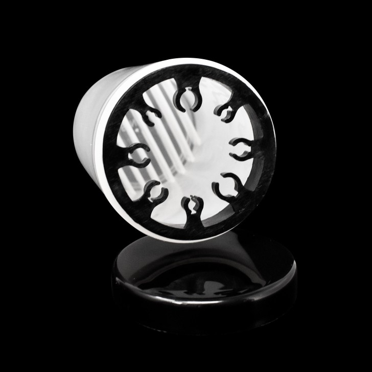 Accesorios para Uñas Contenedor para limpieza de pinceles con inmersión total NEGRO - Limpiador de pinceles Uso profesional nail
