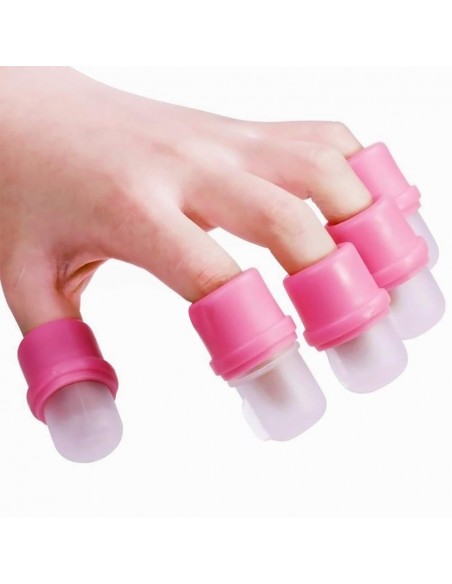 Accessori per unghie DITALI REMOVER PINK - PER SOAK OFF SMALTO 10 PEZZI Uso professionale nails