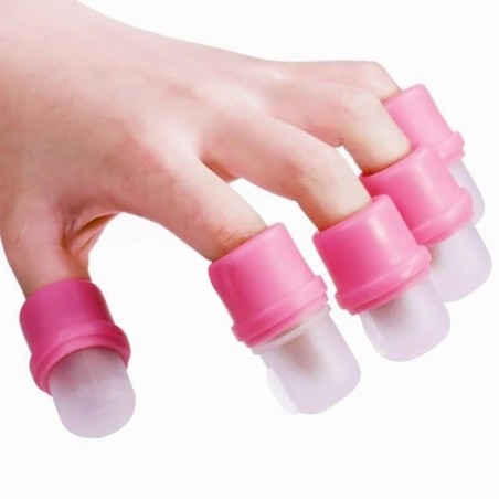 Nail accessories DITALI Remover Pink - FOR Soak Off NAIL POLISH 10 PIECES Professional use nails