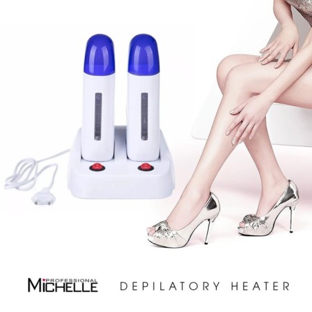 professional use nail equipment, WAX HEATER Double Depilatory Heater Purple